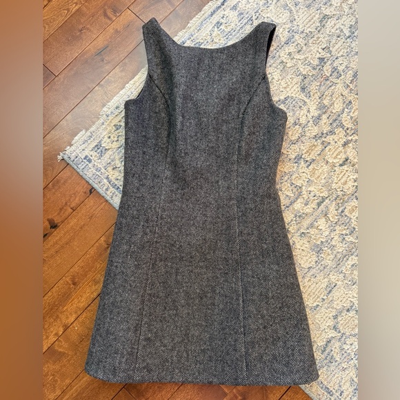 Reformation Dresses & Skirts - Reformation Charcoal Herringbone Midi Dress